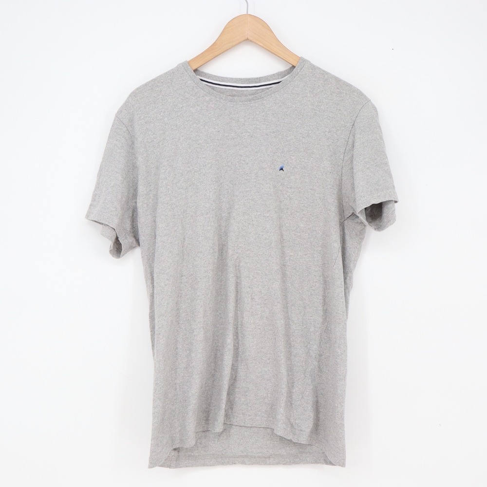 Tailor Vintage T-Shirt Mens XL Grey Short Sleeve Embroidered Logo Excellent